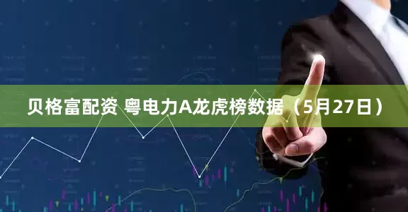 贝格富配资 粤电力A龙虎榜数据（5月27日）